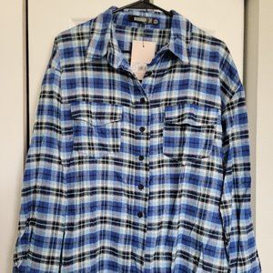 MISGUIDED long-sleeve flannel
